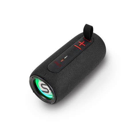 Bocina Port Til Tws Misik Luz Led Y Reproductor De Usb Negro Ms Delsol