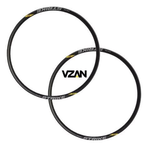 Kit 2 Aro 29 Vzan Strike Pro Disc Preto Tubeless Ready 32f Frete grátis