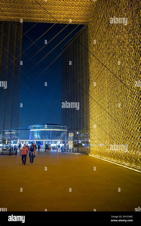 Dubai United Arab Emirates October 3 2020 Dubai Expo 2020 Entrance