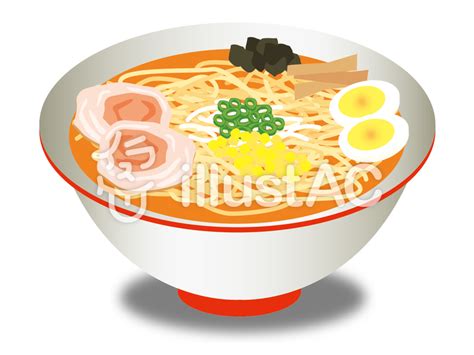 みそラーメンイラスト No 391014／無料イラストなら「イラストac」