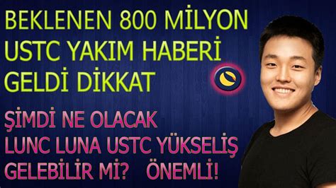 800 MİLYON USTC YAKIM OYLAMASI SONUÇLAR GELDİLUNA LUNC NE OLACAK