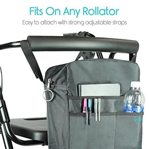 Rollator Bag By Vive Universal Travel Tote For Carrying Accessories