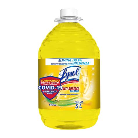 Lysol Limpiador L Quido Desinfectante Multiusos Citrus Lt Soriana