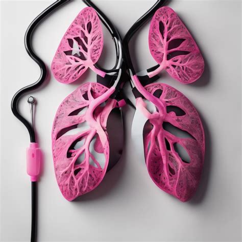 Premium AI Image | A photo of an effected lungs with stethoscope