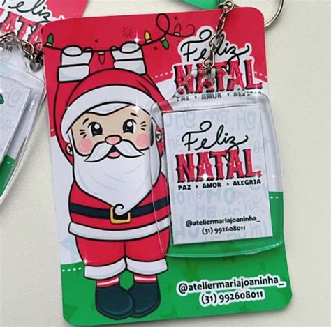 Card Chaveiro Natal Elo Produtos Especiais