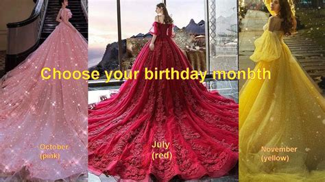 Choose Your Birthday Month To See Your Bride Wedding Dress Youtube