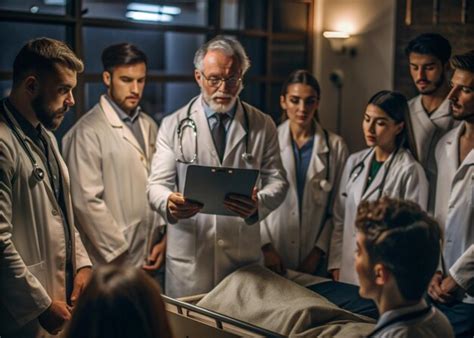 medical students  hands  training scenario premium ai generated image