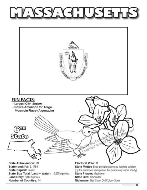 Massachusetts Coloring Pages