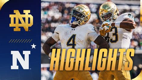 Notre Dame Vs. Navy Highlights: Irish Dominate As Navy Fumbles On Big ...