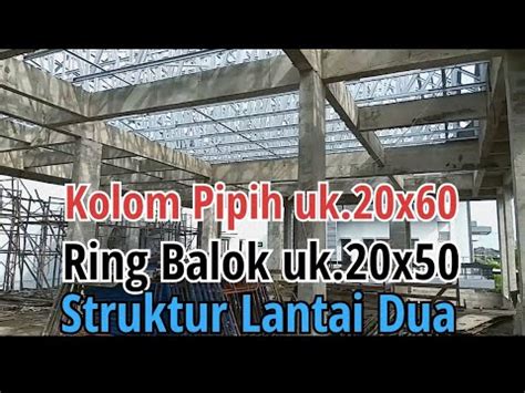 Kolom Pipih Uk X Ring Balok Uk X Struktur Lantai Dua