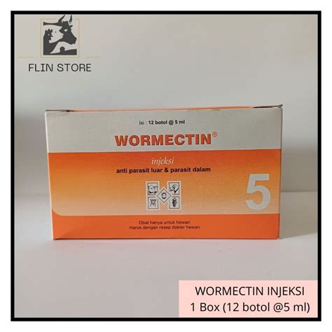 Jual Wormectin Injeksi Ml Box Isi Botol Medion Antiparasit