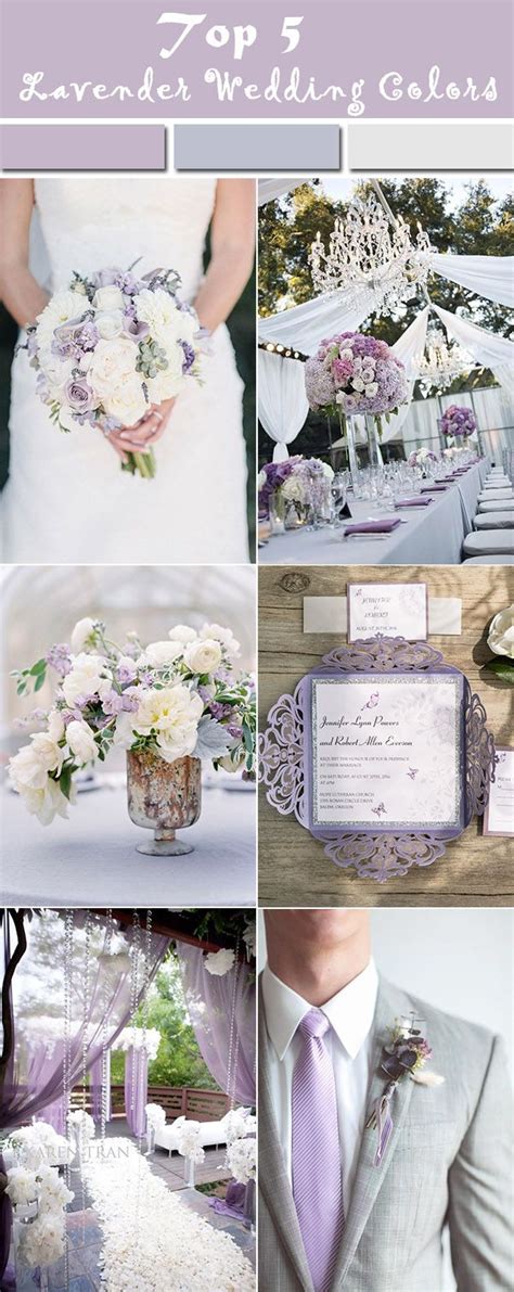 The Wedding Color Scheme Is Lavender And White