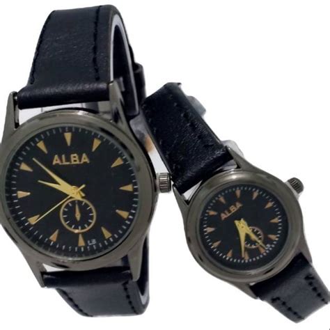 Jual Jam Tangan Alba Couple Strap Kulit Harga Satuan Shopee Indonesia