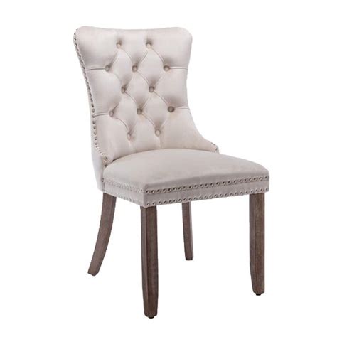 High End Tufted Solid Wood Contemporary Velvet Upholstered Dining Chair