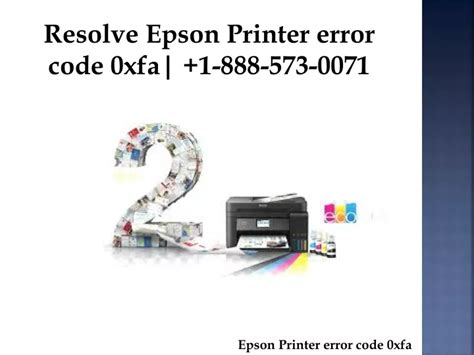 Ppt How To Fix Epson Printer Error Code Xfa Powerpoint Presentation