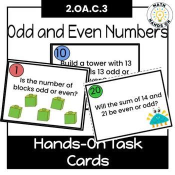 Odd And Even Hands On Task Cards By Math Hands On TPT