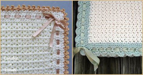 Baby Blanket With A Ribbon Border Free Crochet Patterns Your Crochet