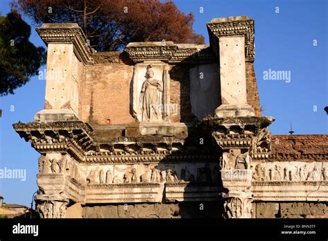 Italy Rome Nerva Forum Minerva Temple Stock Photo Alamy