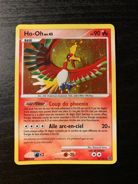 Ho Oh Diamant Et Perle Merveilles Secr Tes Carte Pokemon