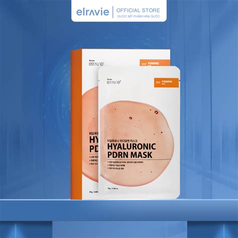 Hộp 10 chiếc Mặt nạ Elravie Hyaluronic PDRN Mask Elravie