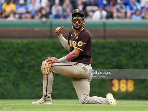 Fernando Tatis Jr 23 Of The San Diego Padres Reacts During A Play