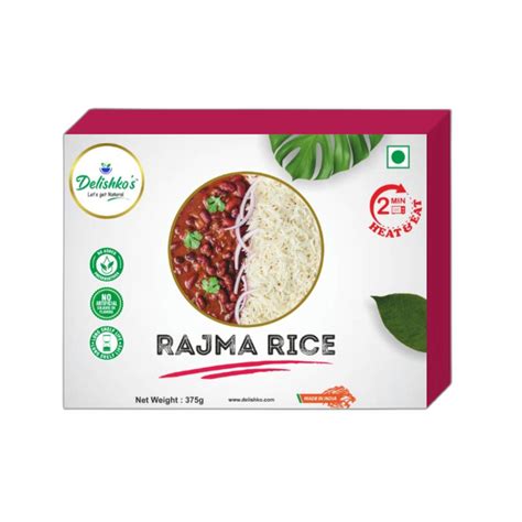 Authentic Indian Flavour Best Quality Ingredients Rajma Rice Combo Meal