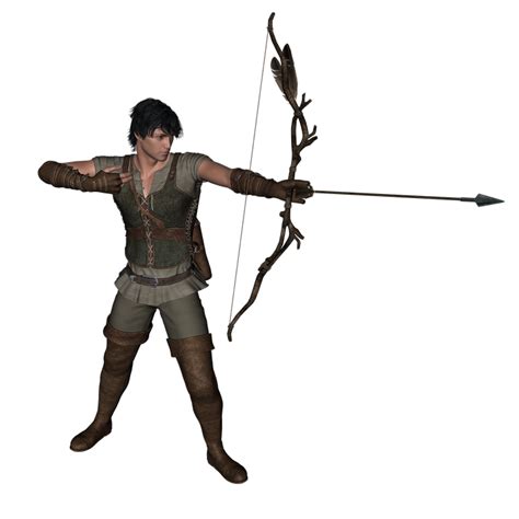 ilustracao gratis hunter homem fantasia pose imagem gratis