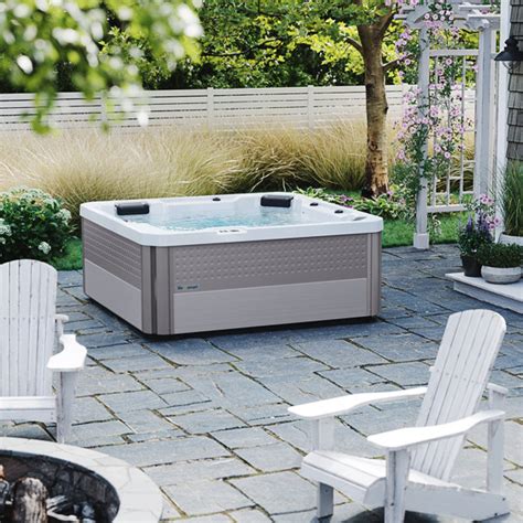 Lifesmart Spas Palmetto 230 Volt 6 Person 72 Jet Acrylic Square Hot Tub With Ozonator Wayfair