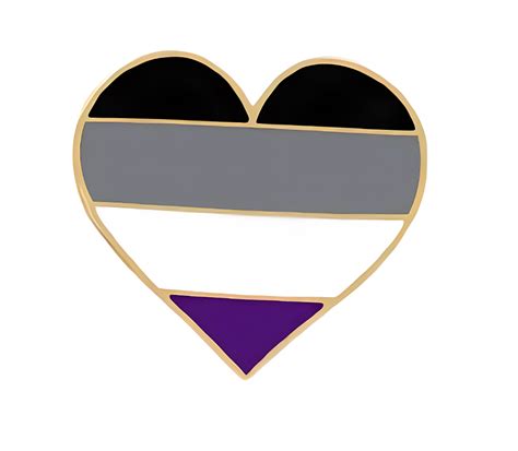 Heart Asexual Pin Proud Lgbt 🏳️‍🌈