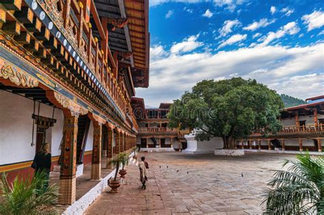 The Punakha Dzong Monastery In Punakha Bhutan Stock Image Image Of