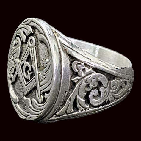 Anillo Mas Nico Grado Compa Ero Plata Masoneria Art M Stico Y