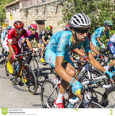 De Fietser Fabio Aru Op Mont Ventoux Ronde Van Frankrijk