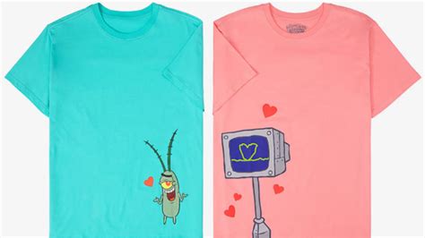 Spongebob Squarepants Plankton Hearts T Shirt The Pop Insider