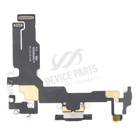 Charging Port Flex Cable For Iphone 15 Black Ori