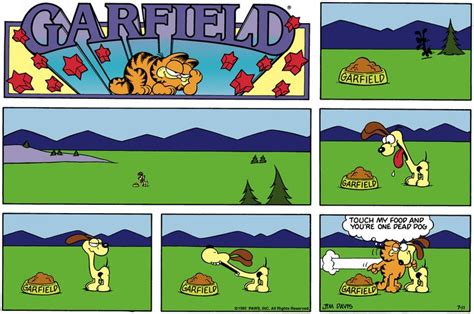 a comic strip about garfield the cat