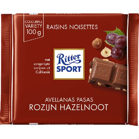 Ritter Sport Rozijn Hazelnoot Gram