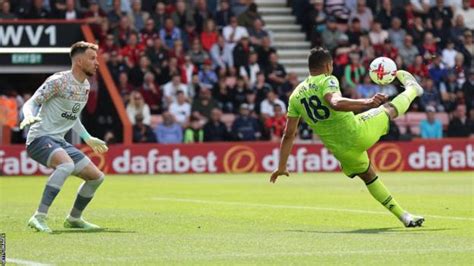 Bournemouth Manchester United Casemiro Overhead Kick Puts Red