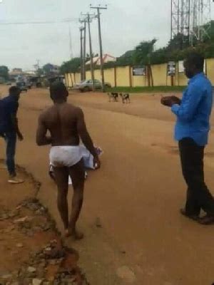 Sad As Pastor Stripped Paraded Na Ked After He Was Caught Doing It