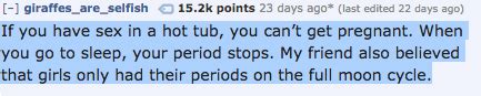 17 Of The Absolute Worst Sex Ed Facts People Ever Received