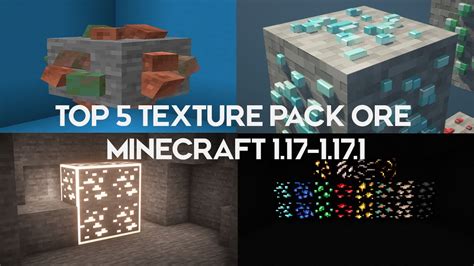 Top 5 Texture Pack De Ores Para Minecraft 1171 117 Youtube