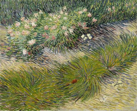 Grass And Butterflies Vincent Van Gogh