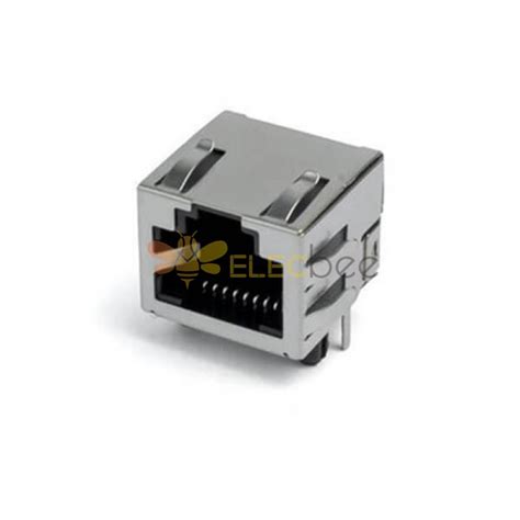 2pcs RJ45 8P8C PCB Connector Network Modular R/A With Shrapnel Shield W ...
