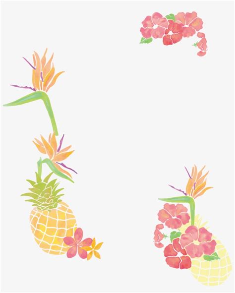 Marsala Pineapple Clip Art Hibiscus Floral Clipart Clip Art Library