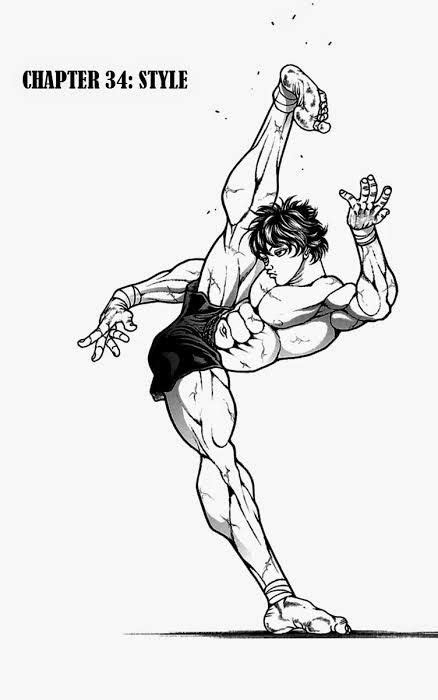 Baki Hanma Hammer Kick Flexibility Manga Drawing Figure Drawing