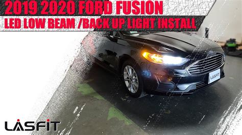 2019 2020 Ford Fusion How To Install Led Headlight Low Beam Backup Reverse Light Bulb Youtube