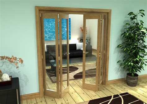 Glazed Oak Prefinished Door Roomfold Grande X Mm Doors