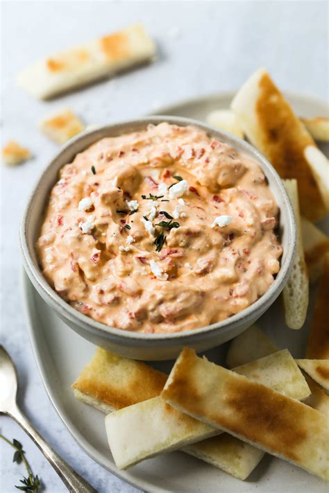 The Savory Celiac Roasted Red Pepper And Feta Dip