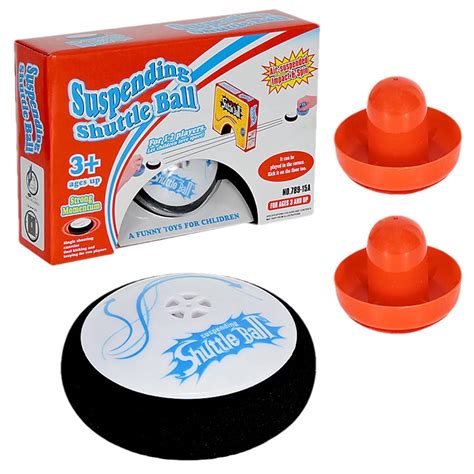 Air Hockey Hover Puck Mini Electric Floating Hockey with 2 Red Air ...