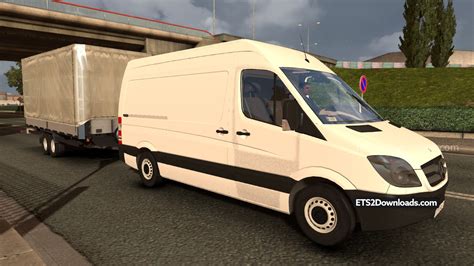 Mercedes-Benz Sprinter + Trailer ~ Euro Truck Simulator 2 Spot