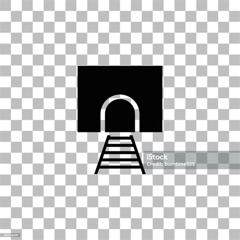 Railway Tunnel Icon Flat Stock Illustration Download Image Now